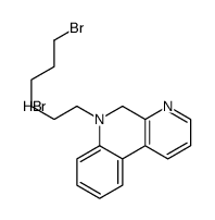 6-(6-bromohexyl)-5H-benzo[f][1,7]naphthyridin-4-ium,bromide结构式