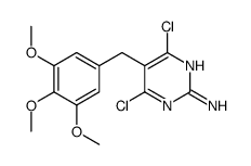 4,6-dichloro-5-[(3,4,5-trimethoxyphenyl)methyl]pyrimidin-2-amine结构式