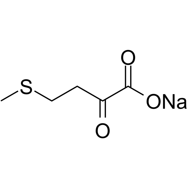 α-酮-γ-甲硫基丁酸结构式