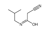 2-氰基-N-异丁基乙酰胺结构式