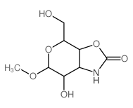5-hydroxy-2-(hydroxymethyl)-4-methoxy-3,9-dioxa-7-azabicyclo[4.3.0]nonan-8-one Structure