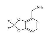 2,2-二氟-4-(氨甲基)-1,3-苯并二噁茂结构式
