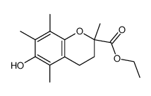 ethyl 6-hydroxy-2,5,7,8-tetramethyl-3,4-dihydro-2H-chromene-2-carboxylate结构式