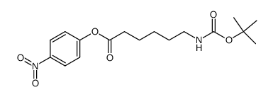 t-Boc-ε-caproic acid p-nitrophenyl ester Structure