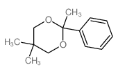 1,3-Dioxane,2,5,5-trimethyl-2-phenyl-结构式
