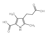 3-(2,4-二甲基-5-羧基-1H-3-吡咯)丙酸结构式