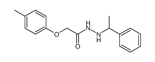 p-Tolyloxy-acetic acid N'-(1-phenyl-ethyl)-hydrazide Structure