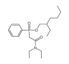 N,N-diethyl-2-[2-ethylhexoxy(phenyl)phosphoryl]acetamide结构式