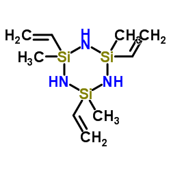 2,4,6-Trimethyl-2,4,6-trivinylcyclotrisilazane structure