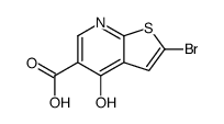 2-bromo-4-oxo-7H-thieno[2,3-b]pyridine-5-carboxylic acid Structure