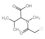 2-[(2-chloroacetyl)-methyl-amino]-3-methyl-butanoic acid结构式