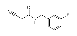 2-Cyano-N-(3-fluoro-benzyl)-acetamide Structure