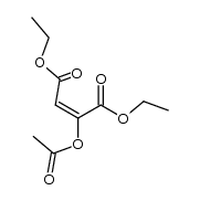 acetoxy-fumaric acid diethyl ester结构式