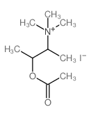 Ammonium, (2-hydroxy-1-methylpropyl)trimethyl-, iodide, acetate, erythro-结构式