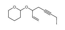 3-(tetrahydropyran-2-yloxy)oct-1-en-5-yne结构式