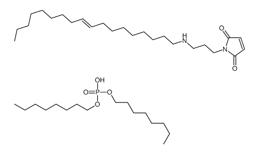 dioctyl hydrogen phosphate, compound with (Z)-1-[3-(octadec-9-enylamino)propyl]-1H-pyrrole-2,5-dione (1:1) Structure