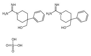 4-(hydroxymethyl)-4-phenylpiperidine-1-carboximidamide,sulfuric acid Structure