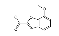 METHYL 7-METHOXYBENZOFURAN-2-CARBOXYLATE结构式