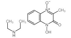 1-Hydroxy-3-methyl-3,4-dihydro-2(1H)-quinoxalinone 4-oxide compound with N,N-diethylamine (1:1) Structure