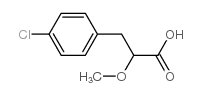 3-(4-氯苯基)-2-甲氧基丙酸结构式