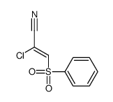 2-氯-3-(苯磺酰)-2-丙烯腈结构式