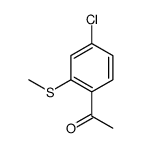 1-(4-chloro-2-methylsulfanylphenyl)ethanone结构式