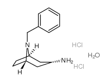 (3-内)-8-苄基-8-氮杂双环[3.2.1]辛-3-胺盐酸盐一水合物结构式
