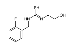 1-[(2-fluorophenyl)methyl]-3-(2-hydroxyethyl)thiourea结构式