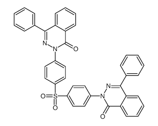 2-[4-[4-(1-oxo-4-phenylphthalazin-2-yl)phenyl]sulfonylphenyl]-4-phenylphthalazin-1-one结构式