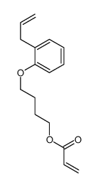 4-(2-prop-2-enylphenoxy)butyl prop-2-enoate Structure