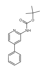 tert-butyl (4-phenylpyridin-2-yl)carbamate Structure