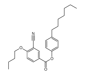(4-heptylphenyl) 4-butoxy-3-cyanobenzoate Structure