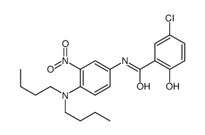 5-chloro-N-[4-(dibutylamino)-3-nitrophenyl]-2-hydroxybenzamide Structure