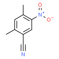 2,4-二甲基-5-硝基苯甲腈结构式