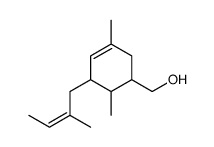 [3,6-dimethyl-5-(2-methylbut-2-enyl)cyclohex-3-en-1-yl]methanol结构式