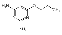 6-propoxy-1,3,5-triazine-2,4-diamine Structure