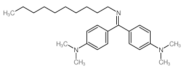 Benzenamine,4,4'-(decylcarbonimidoyl)bis[N,N-dimethyl- (9CI) Structure