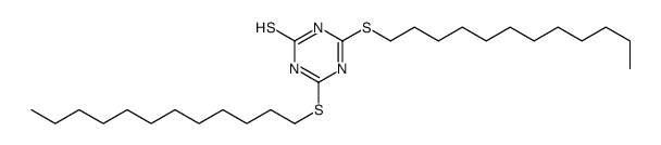 4,6-bis(dodecylsulfanyl)-1H-1,3,5-triazine-2-thione结构式