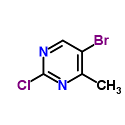 5-溴-2-氯-4-甲基嘧啶结构式