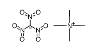 tetramethylammonium trinitromethanide Structure