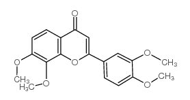 3',4',7,8-Tetramethoxyflavone Structure