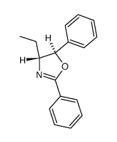 trans-2,5-diphenyl-4-ethyl-Δ2-oxazoline结构式