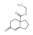 3aH-Indene-3a-carboxylicacid, 1,2,3,4,5,6-hexahydro-6-oxo-, ethyl ester Structure