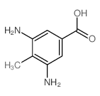 3,5-二氨基-4-甲基苯甲酸结构式