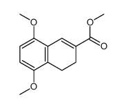 methyl 5,8-dimethoxy-3,4-dihydronaphthalene-2-carboxylate结构式