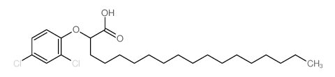 Octadecanoic acid,2-(2,4-dichlorophenoxy)- Structure