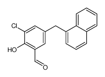 3-chloro-2-hydroxy-5-(naphthalen-1-ylmethyl)benzaldehyde Structure