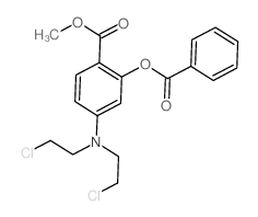 methyl 2-benzoyloxy-4-[bis(2-chloroethyl)amino]benzoate结构式