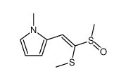 1-Methylsulfinyl-1-methylthio-2-(1-methyl-2-pyrrolyl)-ethylene Structure