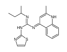 2-butan-2-yl-1-(2-methylquinolin-4-yl)-3-(1,3-thiazol-2-yl)guanidine结构式